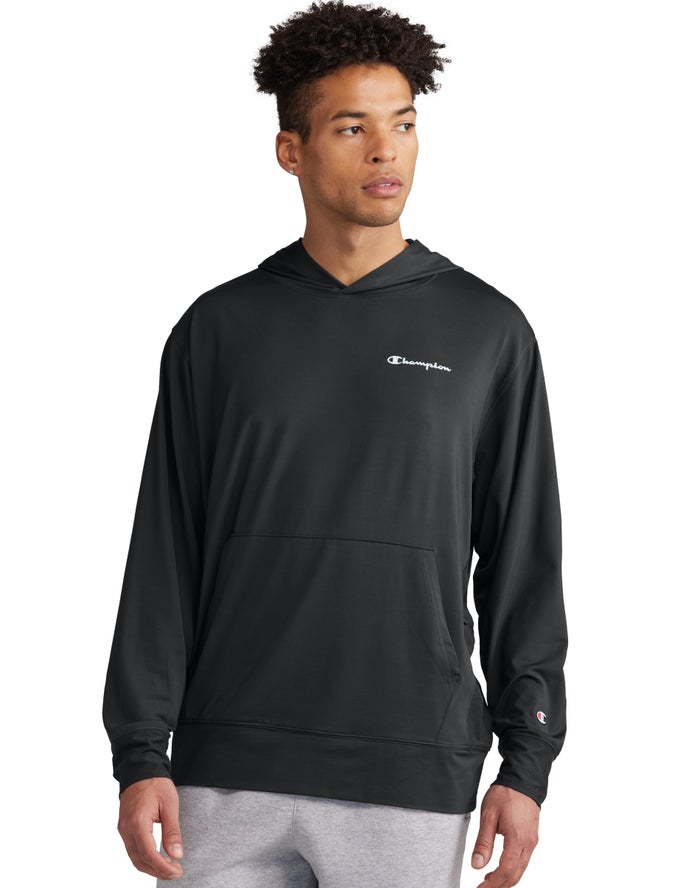 Champion Hoodie Heren - Zwart - City Sport Reflective Script Logo ( 685209-YTV )